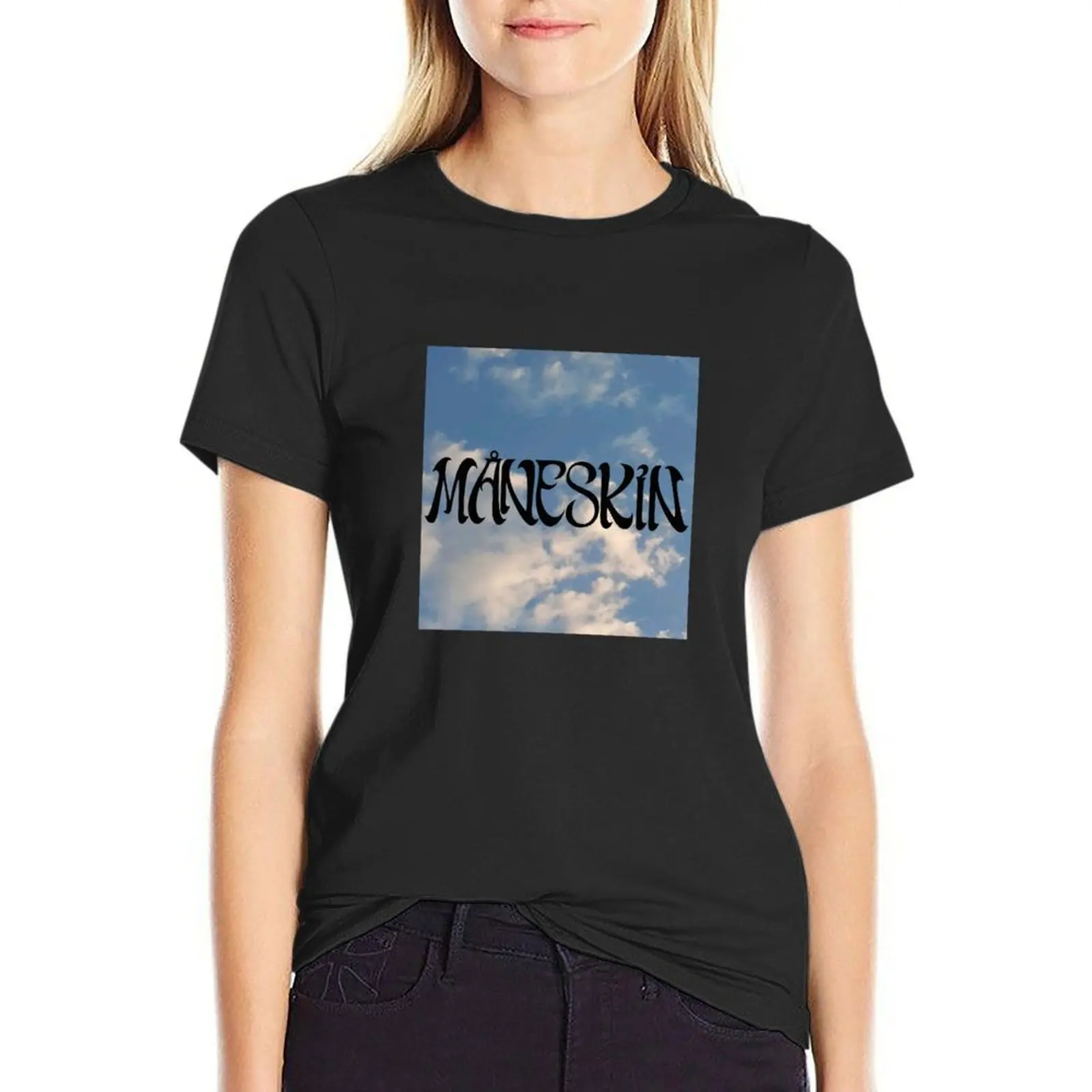 

Maneskin T-Shirt aesthetic clothes customs design your own Short sleeve tee funnys Woman clothes