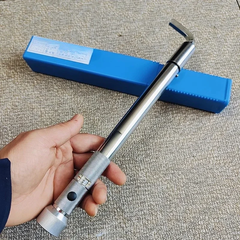 Narrow space torque wrench hexagonal replaceable head adjustable torque manual mechanical torque board 90 degree elbow