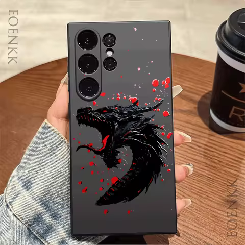 Monster Silicone Case for Samsung Galaxy S24/S23/S22/S21/Note 20/10 Lite -Anti-Slip Slim Fit Anti-Fall TPU Cover, Fashion Gift