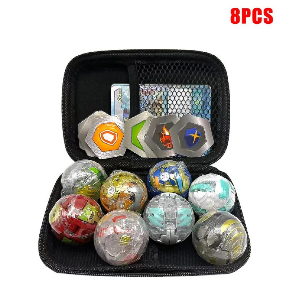 Nuevo 4/6/8/10/12/15 Bakugans juguete de deformación de dibujos animados herramienta de muñeca de alta gama caja de almacen