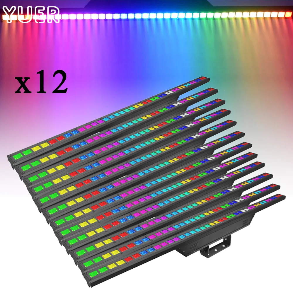 

12PCS/lot LED 40x3w RGB Beam Wash Effect Bar Lights Pixel Control DMX Music For Dj Party Club Concert Wedding Stage Lighting