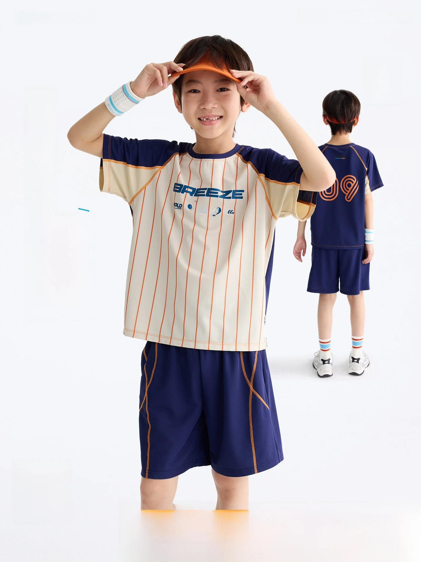Purrfect Diary Kids' Sportswear Set Quick Dry Mesh Top And Pants Color Block Design Boys Girls Clothing Summer Outfit