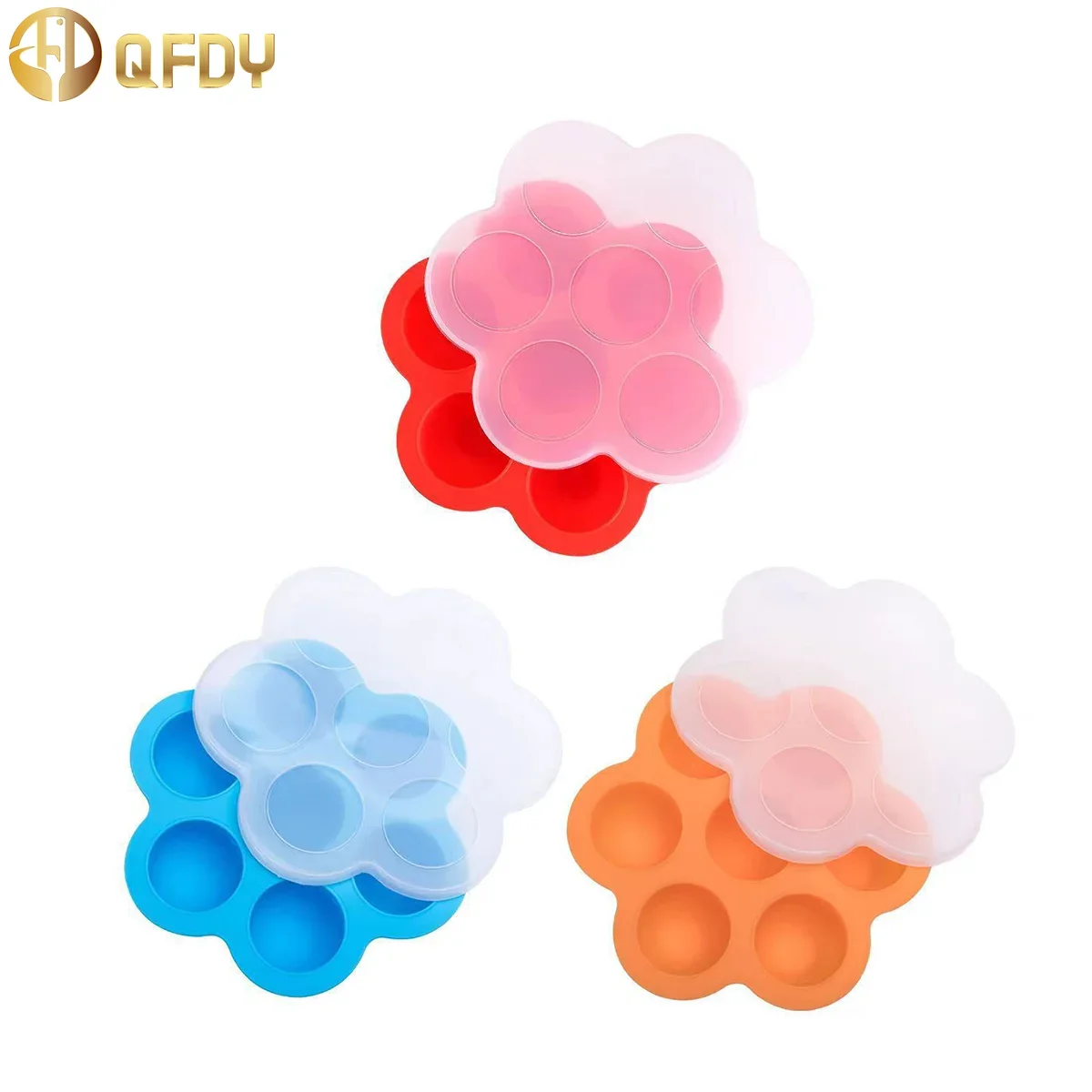 7 Holes Kitchen Storage & Organization Freezer Tray Can Be Reused Silica Gel Baby Food Preserved Egg Bite Mold Home Garden