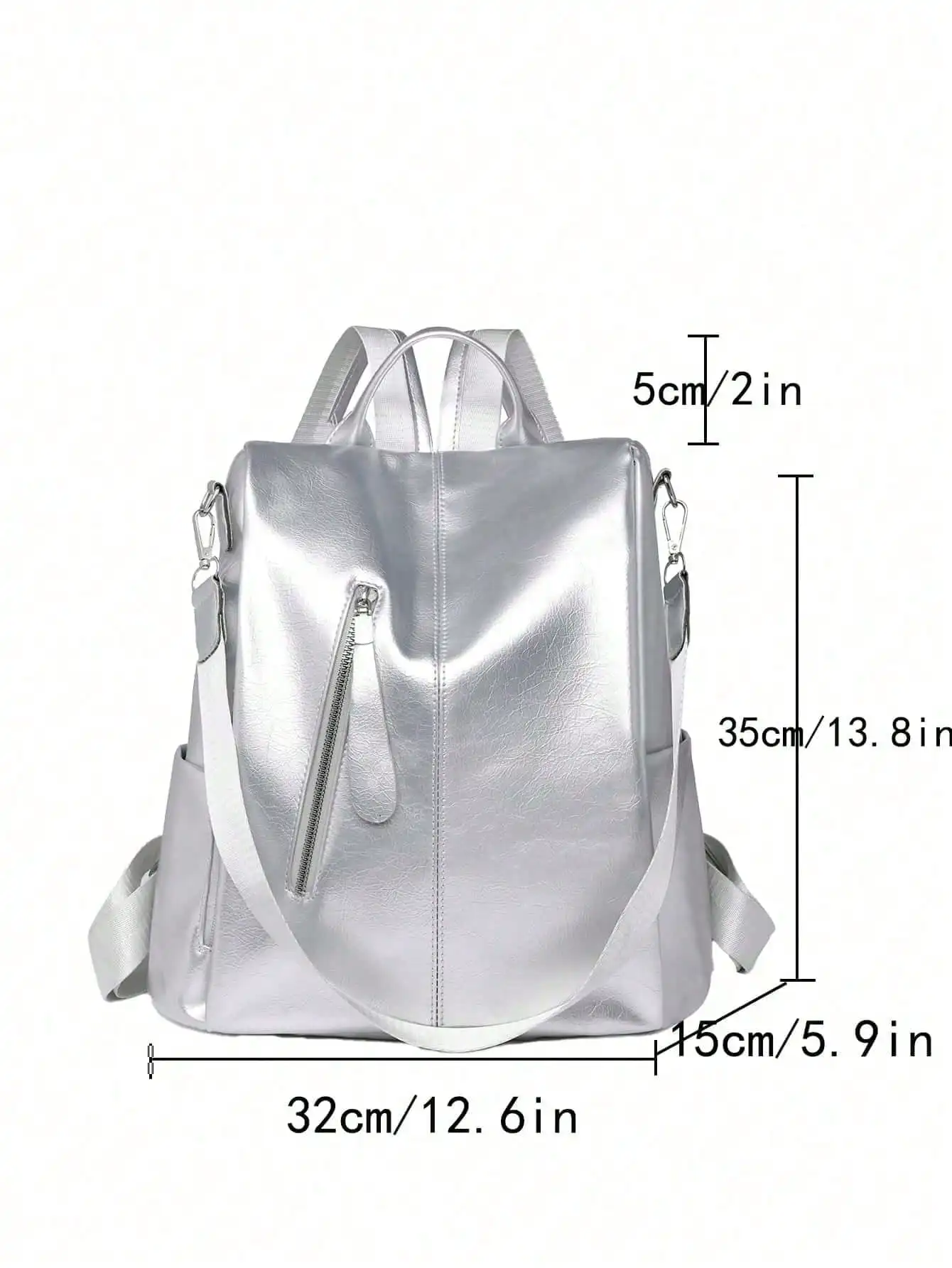 Women Simple Solid Color Large Capacity Waterproof Backpack, Versatile And Fashionable, Suitable For Student