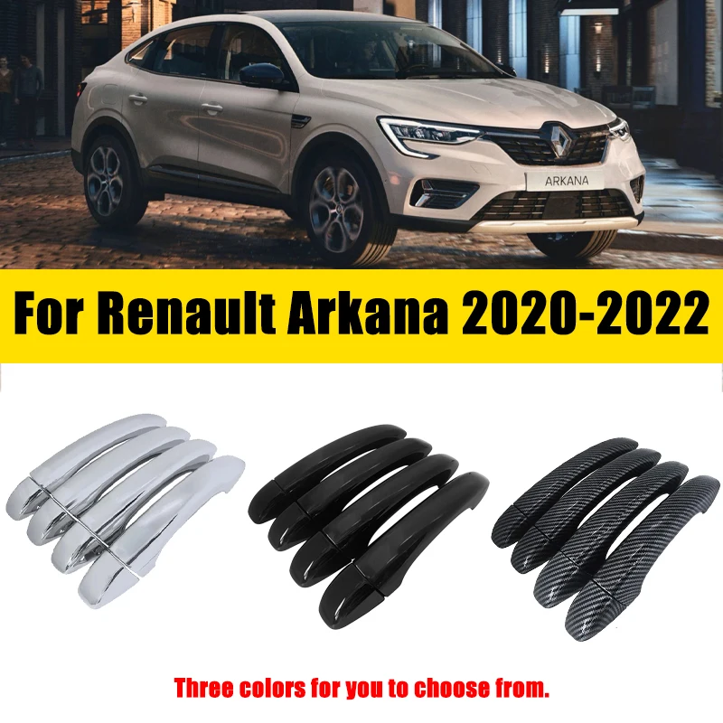 

Door Handle Cover Trim Chrome For Renault Arkana Samsung XM3 Megane Conquest 2020-2022 Anti-scratch Luxurious Car Accessories