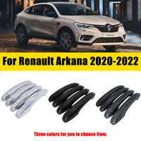 Door Handle Cover Trim Chrome For Renault Arkana Samsung XM3 Megane Conquest 2020-2022 Anti-scratch Luxurious Car Accessories