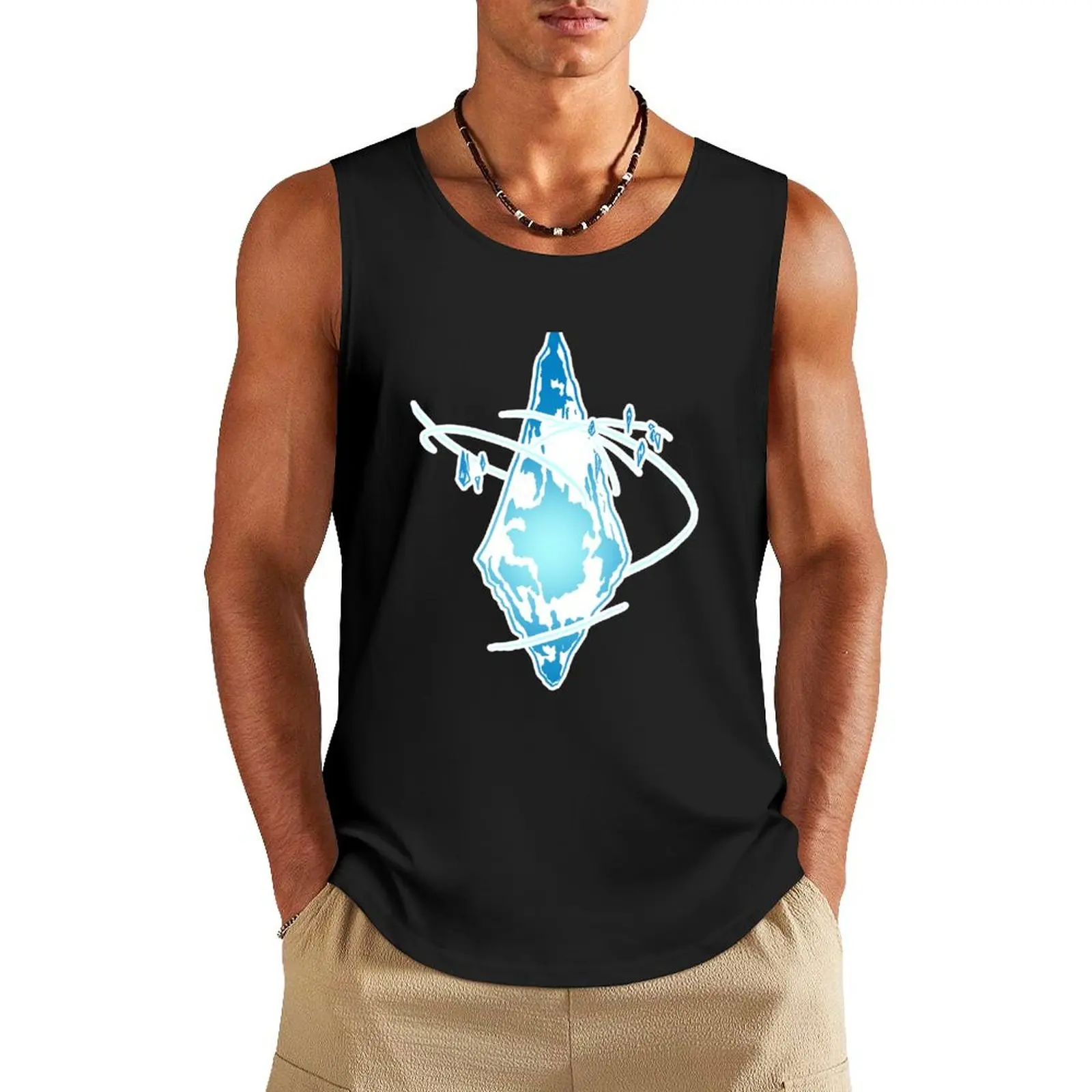 The Light of the Crystal Tank Top bodybuilding man Man sleeveless shirt