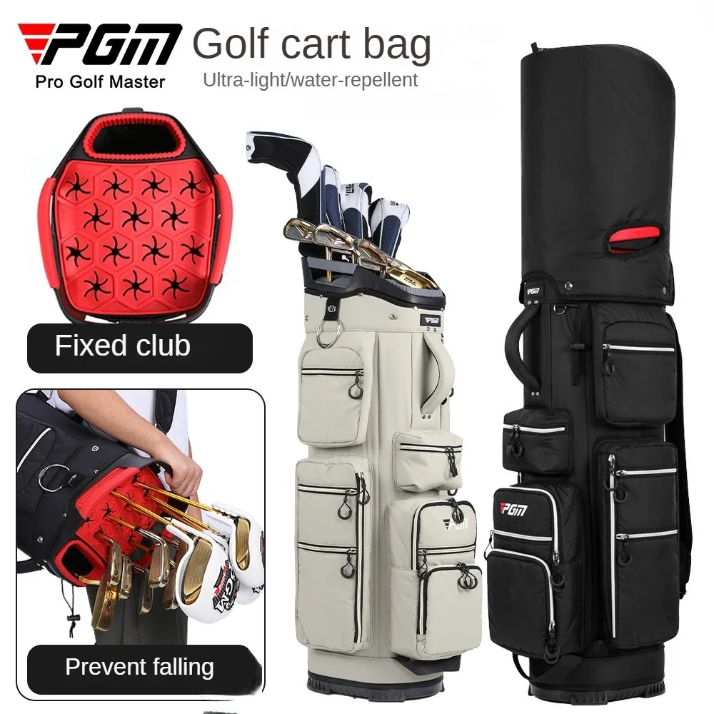 

PGM Golf Standard Bag Cart Bag Light Portable Travel Golf Bag Light Weight 14-way waterproof Travel Bags Large capacity QB166