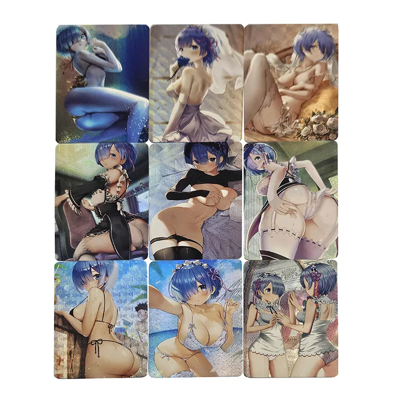 

9 шт./компл. Re Kara Hajimeru Isekai Seikatsu Rem DIY самодельные аниме игры коллекция карт подарочная игрушка