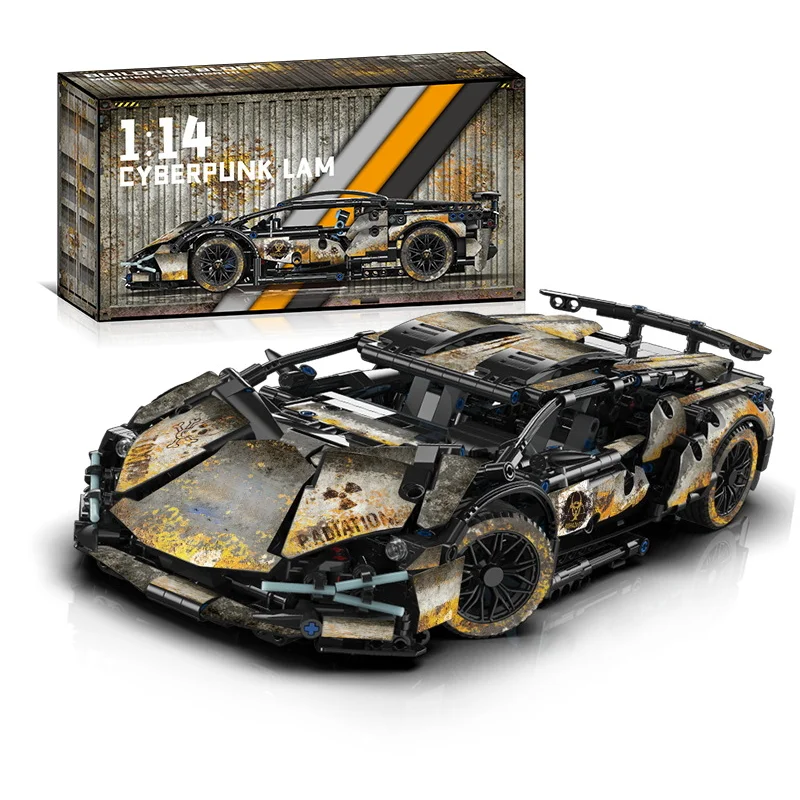 1:14 Technical Building Blocks Car Racing Sport Speed Vehicle Model City  Super Bricks Puzzle Toys Adult Gift