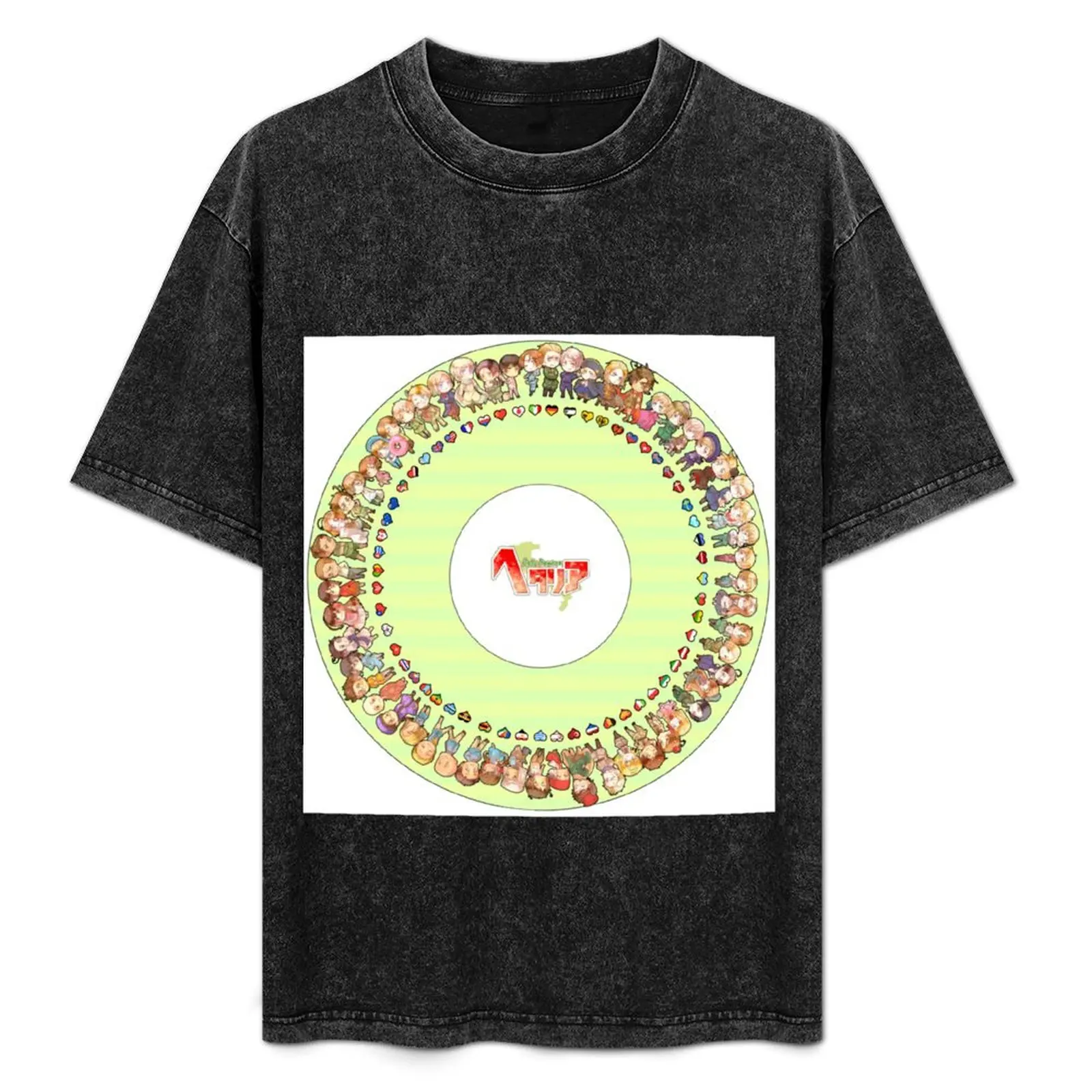 

Футболка Hetalia: Axis Powers с графическим принтом и короткими рукавами