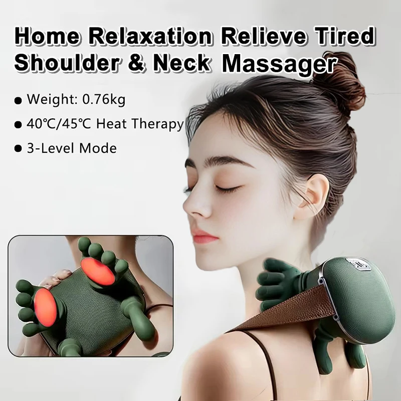 

New Shoulder and Neck Massager Multifunctional Home Cervical Massager Heating Kneading Massage Shawl