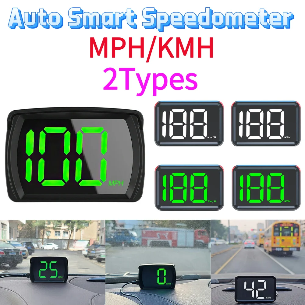 

Universal Car HUD Y03 Head Up Display Speedometer GPS Digital Speed Meter Clock Gauge Speed Detector Auto Accessories