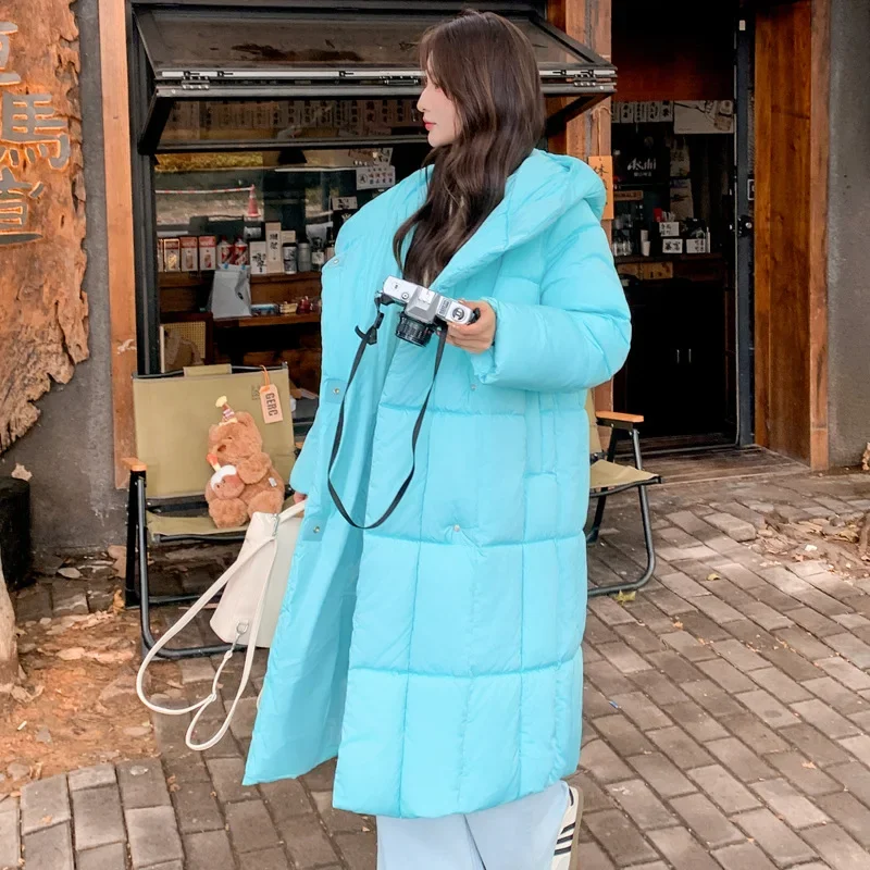 

Winter Coat Female 2024 New Parka Solid Color Simple Casual Jackets for Women Thicken Windproof Loose Warm Outerwears