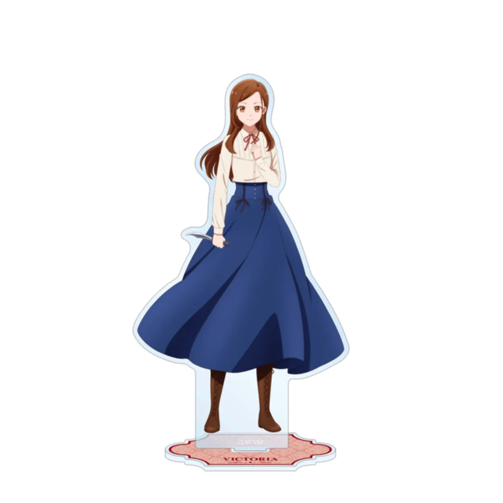 Victoria Has a Lot of Cards Victoria Sellers 15cm Acrylic Stand Keychain Character Figure Desk Decor Toy Model Fan Gift
