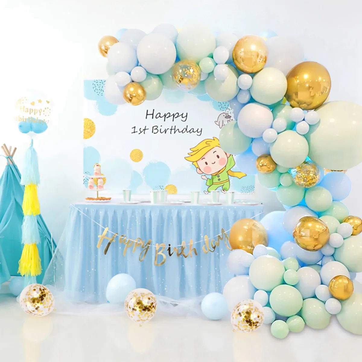 

126Pcs Maca Wedding Balloon Arch Garland Kit Latex Balloons for Wedding Anniversary Birthday Party Decorations Baby Shower Girl