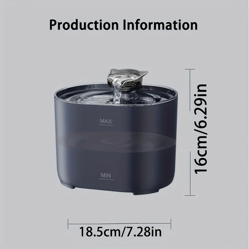 

Фонтан для кошек, фонтан для домашних животных, диспенсер для кошек, автоматический фильтр, USB электрическая бесшумная поилка для кошек, чаша для рециркуляции, фильтрующая поилка