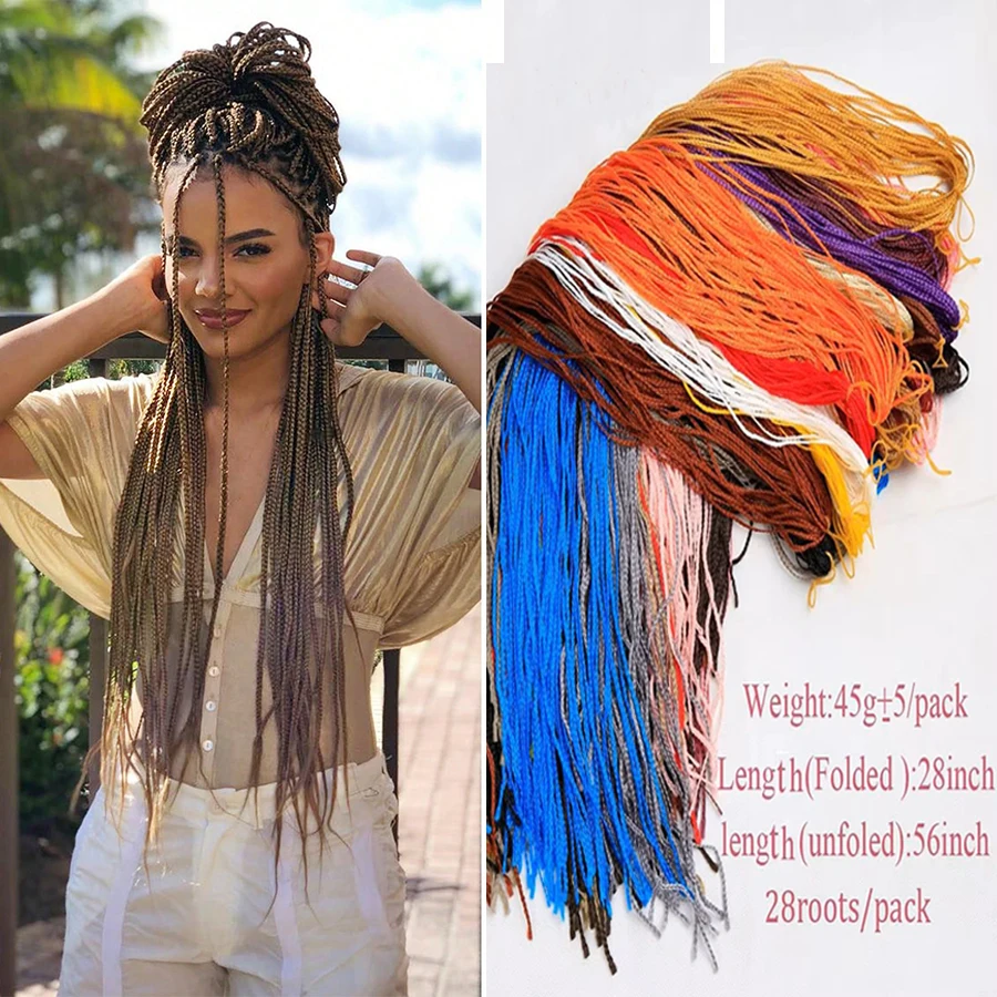 

28-дюймовые длинные кудрявые синтетические косички Zizi, цветные косички для плетения крючком, сенегальские косички, наращивание волос для женщин, 50 г