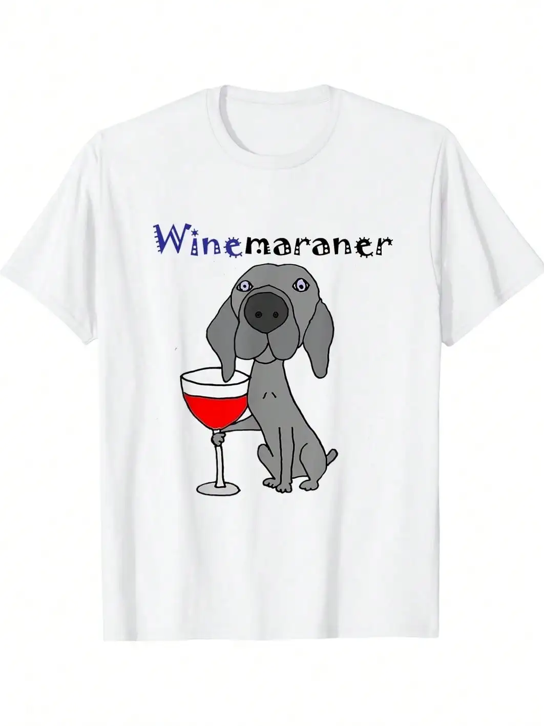 Camiseta con estampado de leopardo y gráfico de Dachshund y Weimaraner, informal, de gran tamaño, para amantes de los perros, ropa de mujer