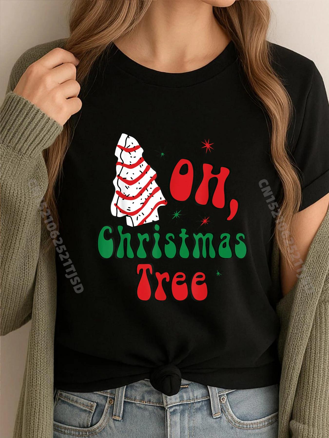 أوه شجرة عيد الميلاد كعك ديبي عيد الميلاد رائع رجل مصمم الملابس عيد الميلاد المطبوعة على