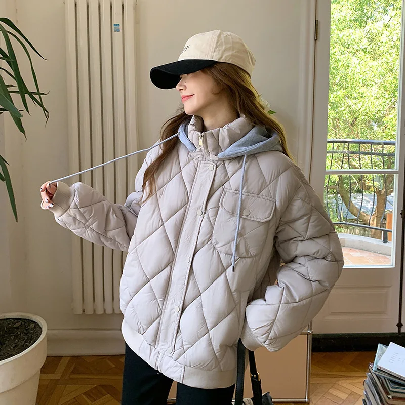 Parkas Womens New in Outerwears Women Clothing Winter Warm Coat Women Vintage Short Parkas Loose Fit Ropa De Mujer 2024