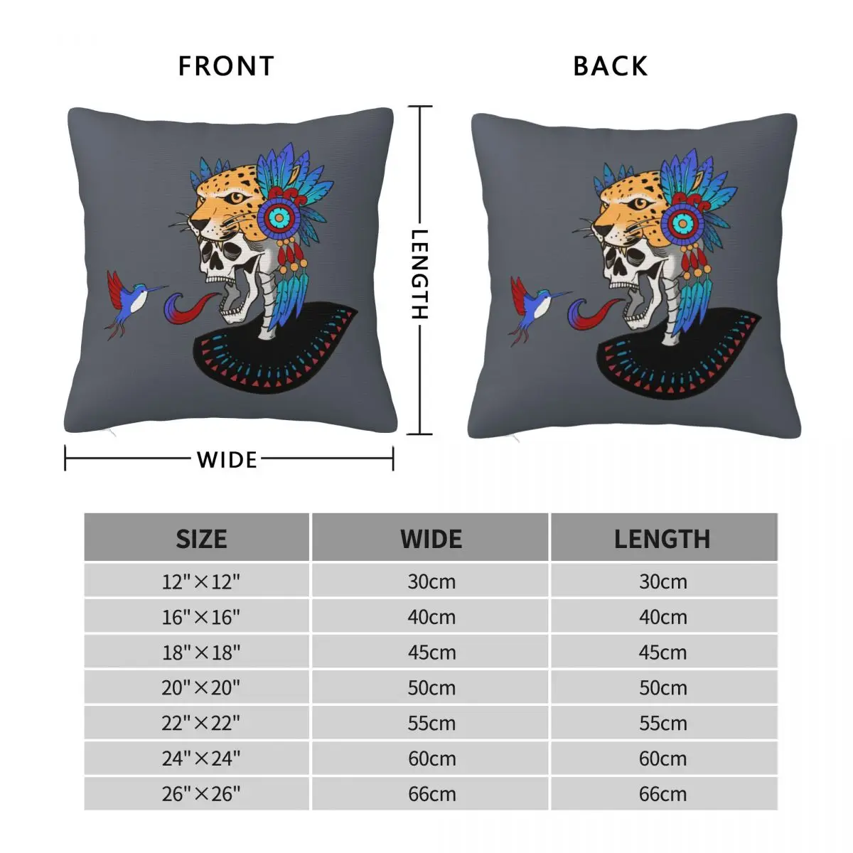 1Piece Pillowcase Cover For Bedroom guest room children's room recreational vehicle vacation home Skeletom, Rainbow