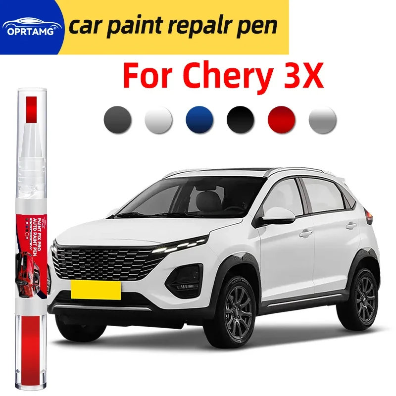 Caneta para retoque de pintura de carro, para chery 3x, reparo de arranhões na pintura do carro, acessórios para reparo de carroceria, ferramentas de 