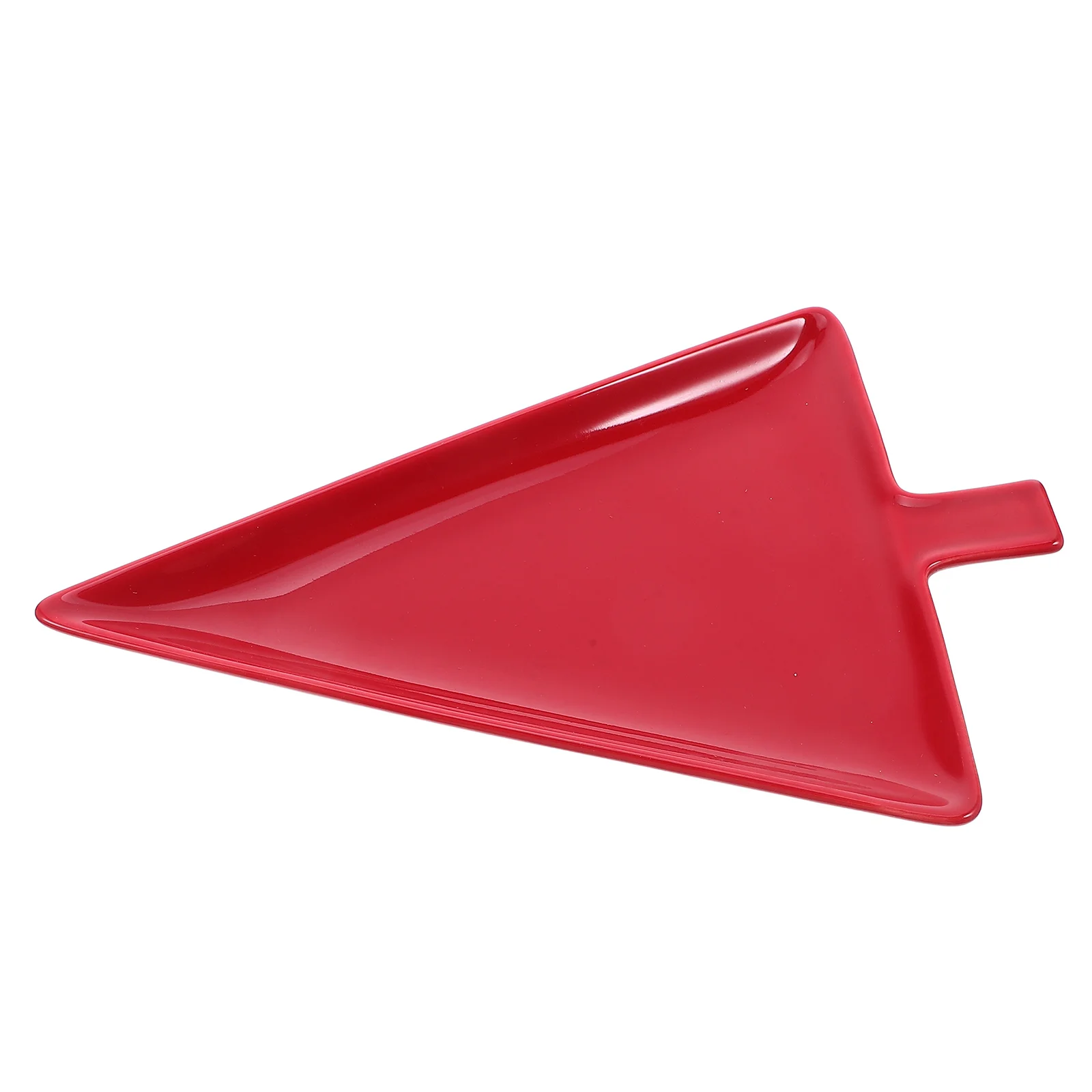 

Sturdy Triangular Christmas Dish - Versatile Serving Plate for Cakes Cookies Fruits Size M Christmas Table Tray