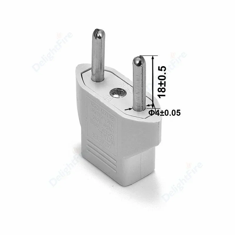 EU Plug Adapter US To EU Travel Plug Adapter American To European Socket Converter Type C 4.0mm Euro Electrical Outlets