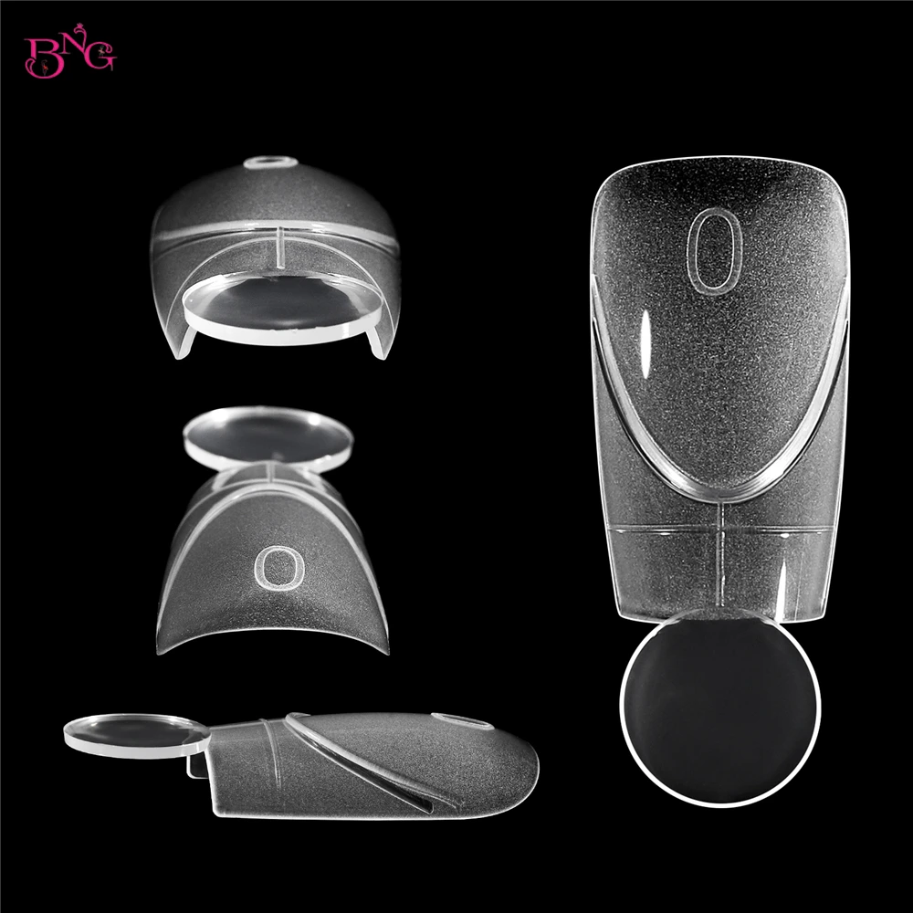 BNG New 140PCS French Dual Forms For Quick Extension Inner Matte Surface Nail Molds Thin Acrylic Nail Tips Manicure Tools