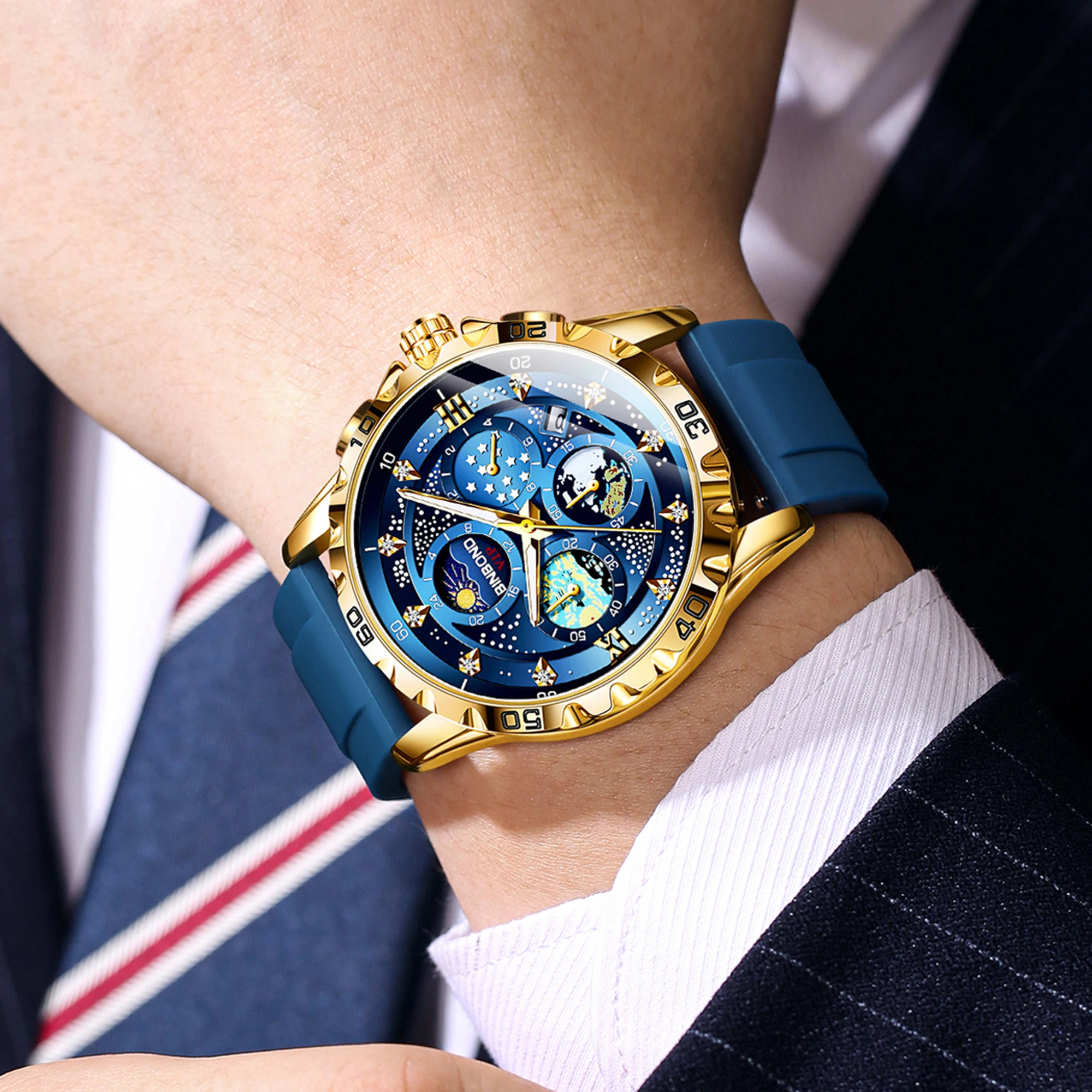 Relojes de cuarzo de lujo BINB - Luxury Watch Hublot reseña y precio