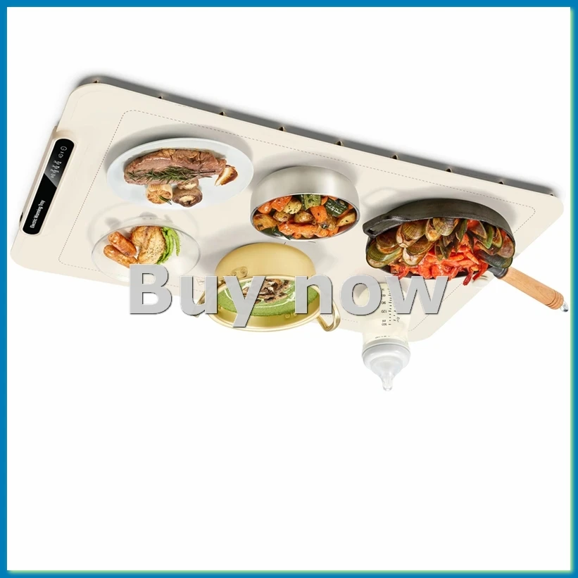 

Electric Warming Tray,Foldable Food Warmer with 3 Temperature Settings,Auto Shut-Off, Ideal for Buffet&Catering EU Plug-A75P