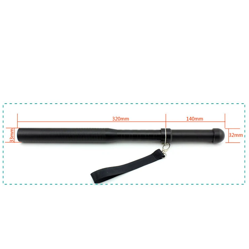 Q5 LED Lanterna Super Brilhante, Outdoor Auto-Defesa Security Guard Stick, 3W, 250 Lumen, impermeável, lâmpada de carregamento, 18650, AAA