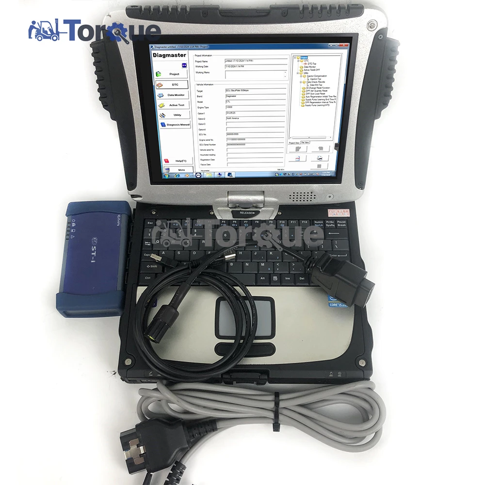 

Ноутбук cf19 для KUBOTA Diagmaster Python DSTi datalink PYTHON сельскохозяйственная техника трактор грузовик DIAGNOSTIC TOOL