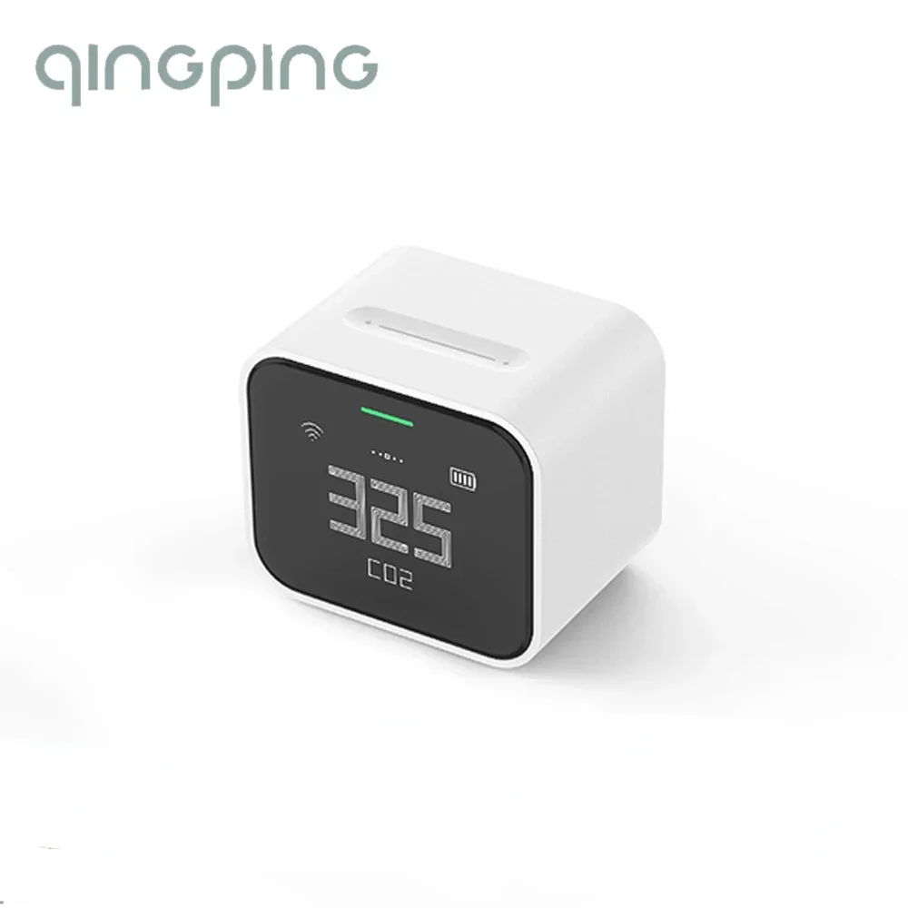 

Qingping Air Monitor Lite CO2 PM2.5 PM10 Temperature Humidity Detector Touch Operation Work HomeKit Rechargeable temperature