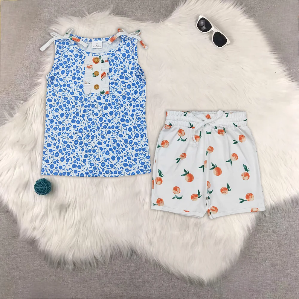 

Baby Girls Top Colorful Leopard Short Setts