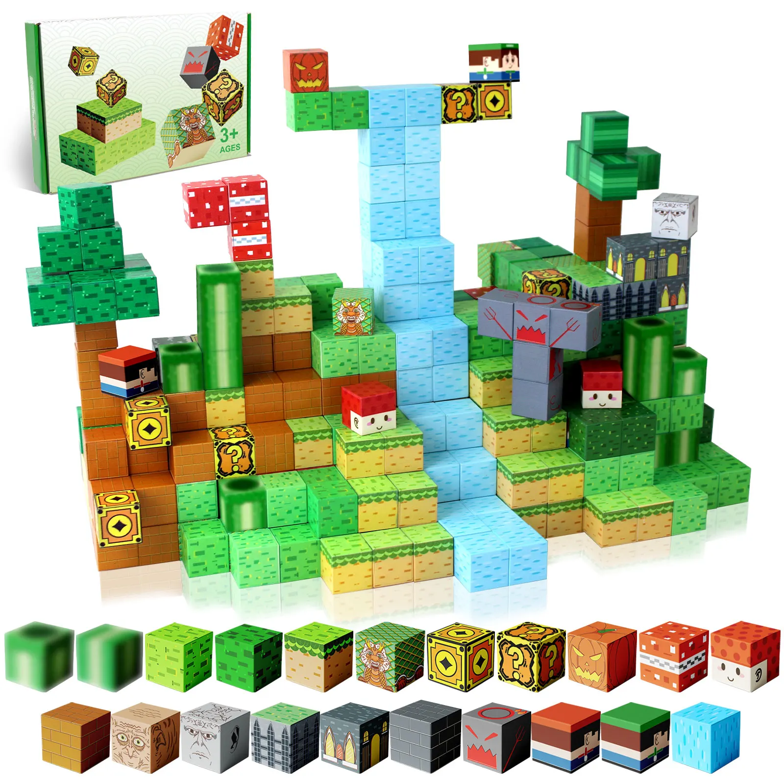 

Kids Magnetic Building Blocks Set - Creative Construction Toy for Boys And Girls, STEM Learning