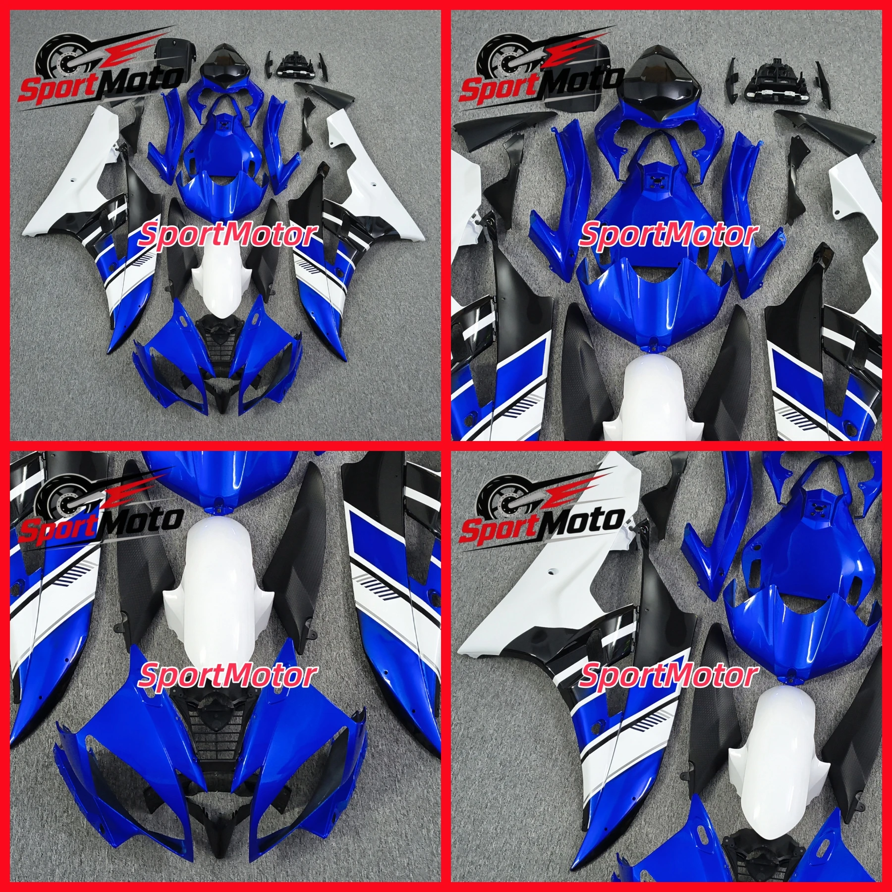 Suitable For YAMAHA YZF R6 2006-2007 06 07 Pearl White Motorcycle Fairing kit can be customized New