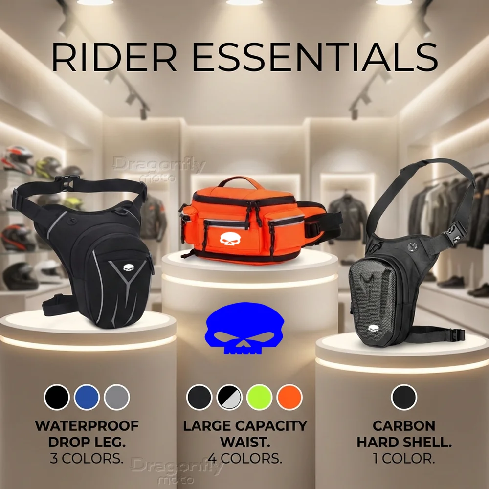 For Harley Davidson ADV 1250 PA1250 Special Softail Sportster Touring Motorcycle Leg Bag Waterproof Rider Waist Bag Cycling Bike