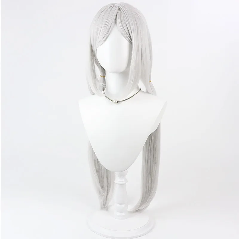 Game Drag on Dragoon 3 ZeroCosplay Wig Silver White Long hair Halloween party Role Play Wig + Free Cap