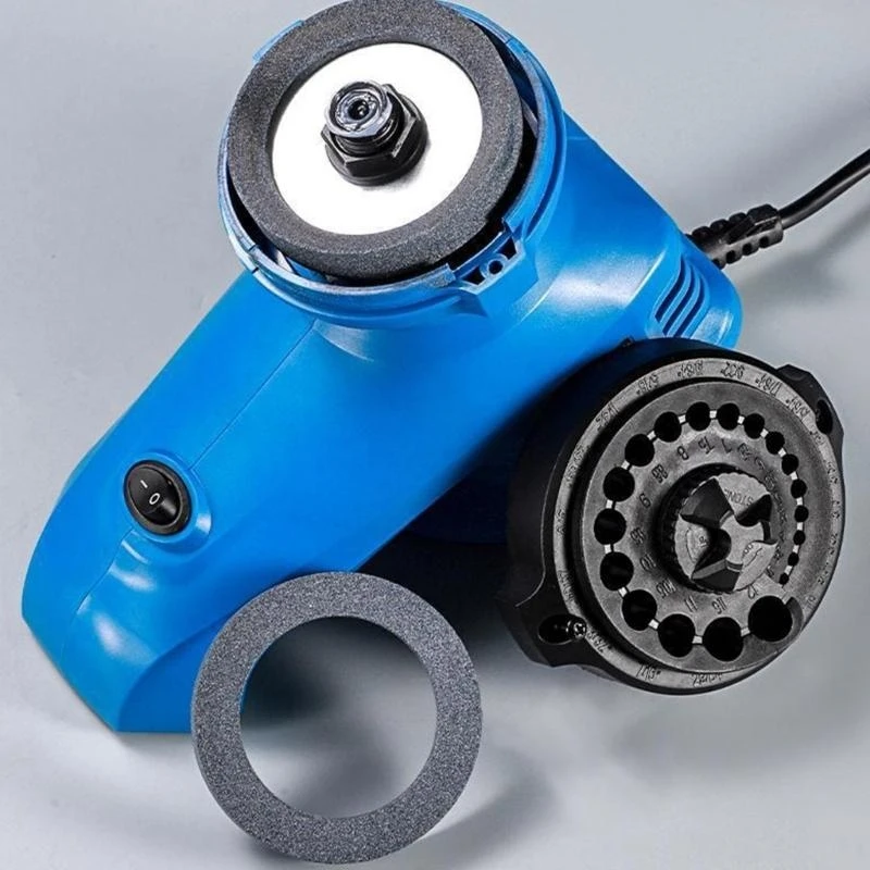 

Efficient Electric Twist Drill Bit Sharpener Machine for Home Garage Use Supports Multiple Bit Sizes 1/8" To 15/32''