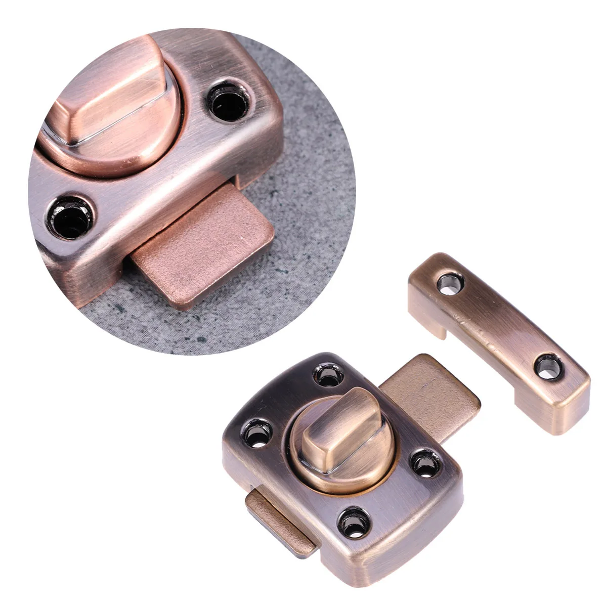 مزلاج سبائك الزنك خزانة قفل أمان تدوير الترباس مشبك للأبواب النوافذ تدوير الترباس مشبك S حجم الأجهزة السحابة