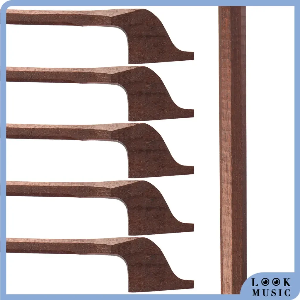 LOOK 5PCS 4/4 Cello Bow Stick Blank Unvarnished Brazilwood Cello Bow Stick Cello Bow Maker