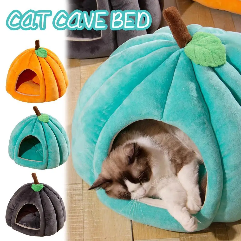 New Autumn Winter Semi Enclosed Pet Bed For Cats Dogs Suitable For All Seasons Warm Cat Villa Small Dog Cushion Dog Bed