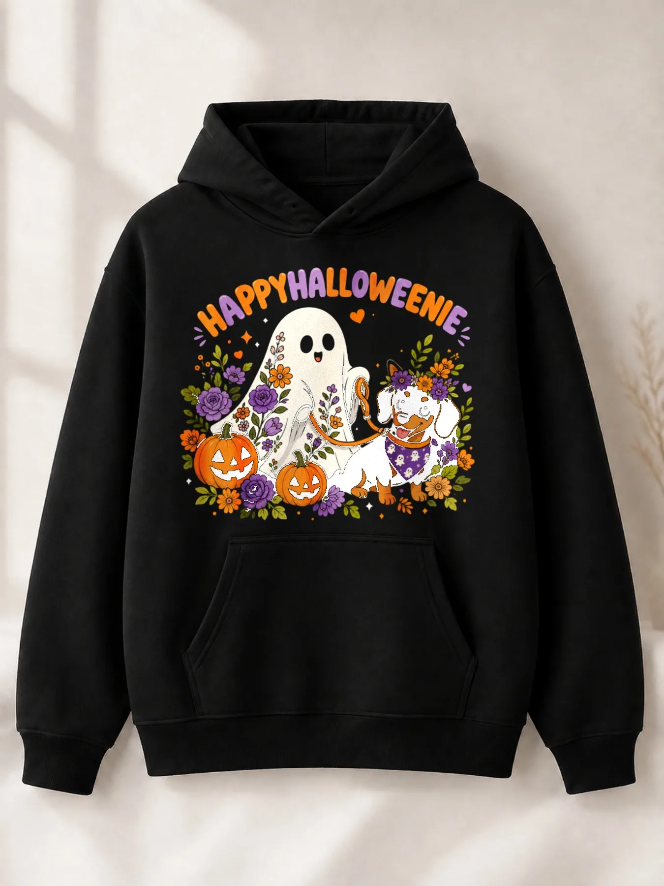 Cute Cartoon-Style Men's Hoodie with 