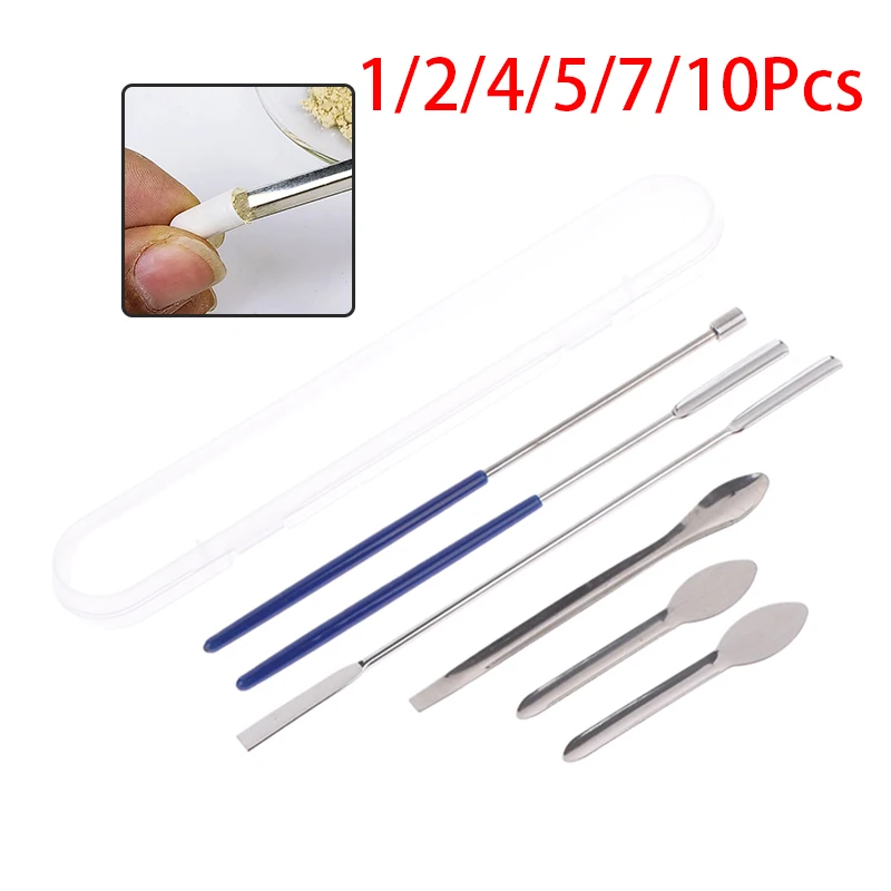 

Stainless Steel Medicine Spoon Thickened Single/Double/Square-Head Drug Reagents Sample Weighing Spoon Laboratory Supplies