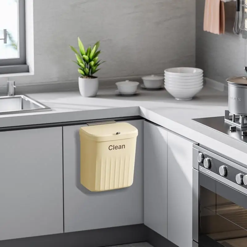 

Wall Mounted Trash Can Large Capacity waste bin Garbage holder bathroom waste container household supplies kitchen accessories