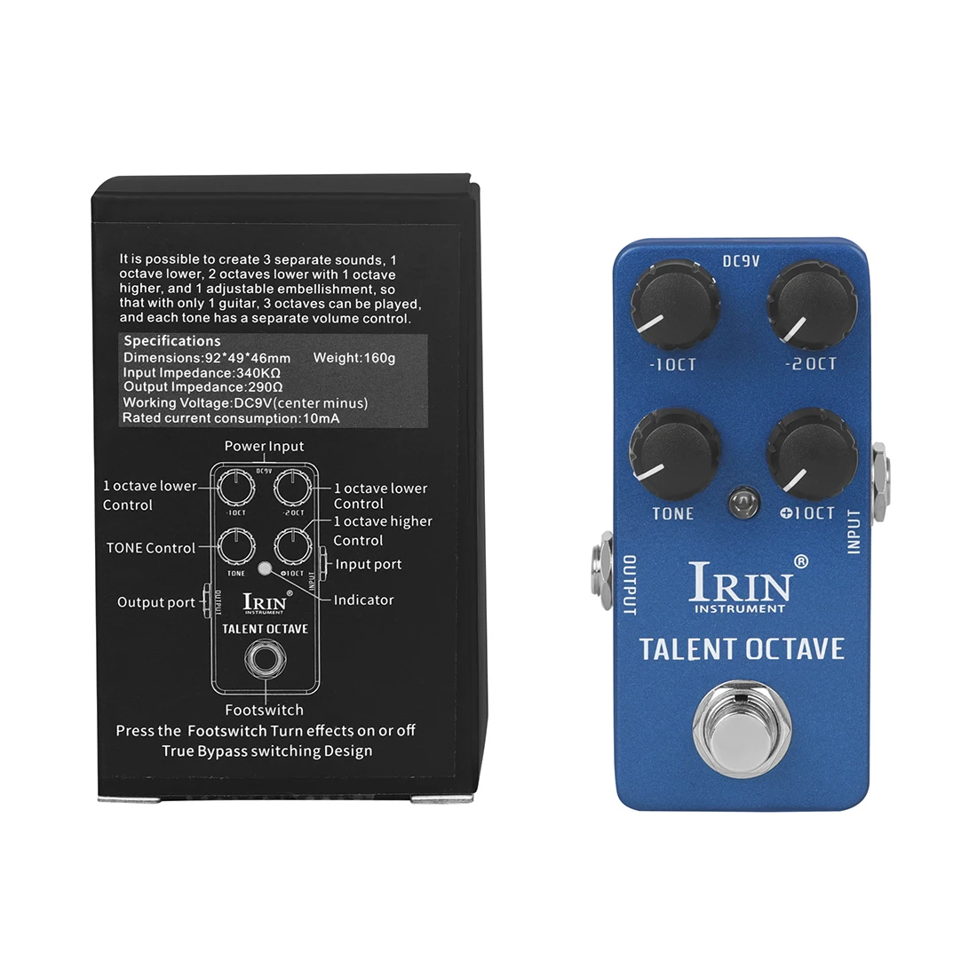 IRIN RS-19 Talent Octave Guitar Effect Pedal True Bypass Mini Single Electric Guitar Effect Pedal Guitar Accessories & Parts