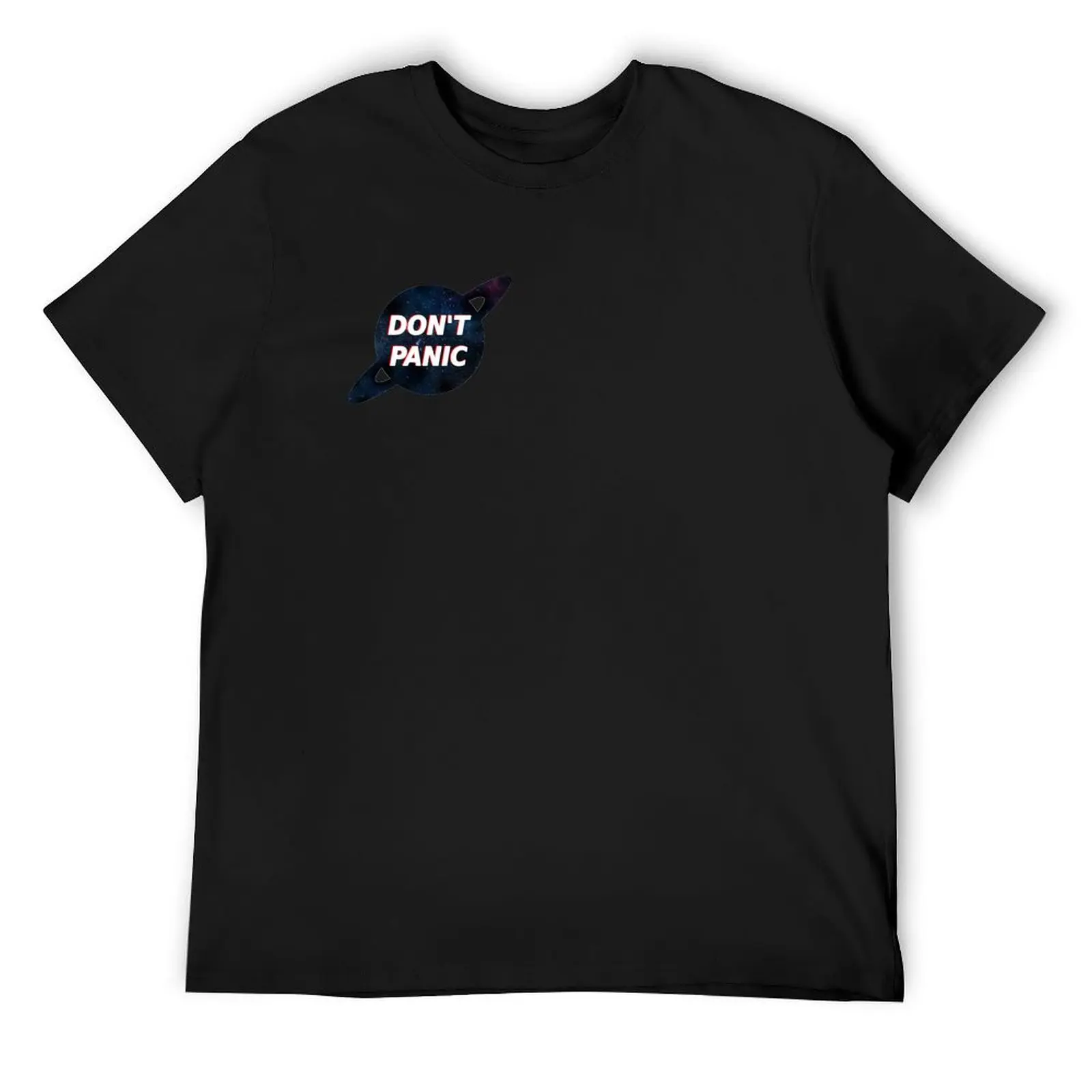 

Don't panic The Hitchhiker's Guide to the Galaxy T-Shirt blue archive anime quick drying baggy shirts tee shirts for men