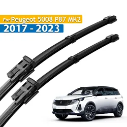 Erick's Wiper LHD Front Wiper Blades For Peugeot 5008 P87 MK2 2017 - 2023 Windshield Windscreen Window Rain Brushes 28